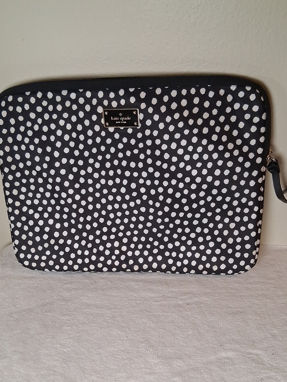 kate spade Black with White Dot Laptop Sleeve